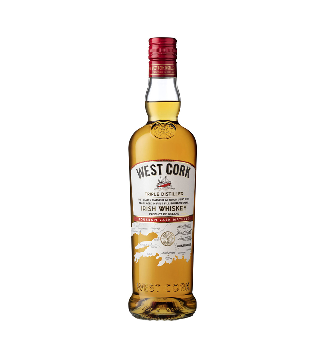 West Cork Rum Bourbon Triple Distilled Irish Whiskey 0.7L